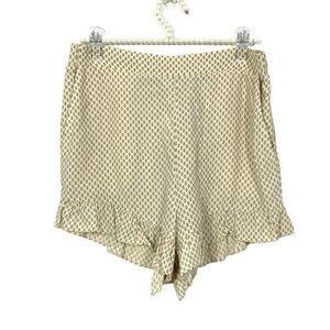 H&M bloomer shorts women’s 12 ruffle hem high waist high rise bottoms coquette